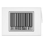 Barcode Biochemist Greeting Card