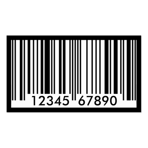 barcode boy business card template (back side)