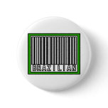 Barcode Brazilian Pinback Buttons