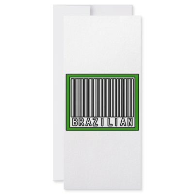 Barcode Brazilian Custom Rack Cards by Brazilian_Pride