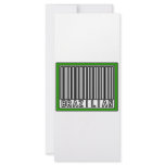Barcode Brazilian Custom Rack Cards