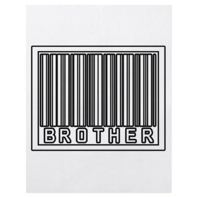 Barcode Brother Full Color Flyer by Proud_Brother_Shirts