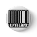 Barcode Christian Pinback Buttons