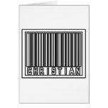 Barcode Christian Greeting Card