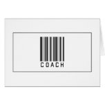 Barcode Coach Greeting Cards