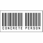 Barcode Concrete Person Photo Cut Out