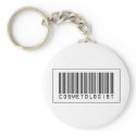 Barcode Cosmetologist keychains