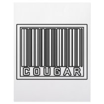 Barcode Cougar letterhead by Funny_MoFo_Shirts Barcode Cougar letterhead