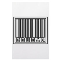Barcode Cougar stationery by Funny_MoFo_Shirts Barcode Cougar stationery