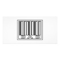 Barcode Dad photo cards by Proud_Dad_Shirts Barcode Dad photo cards