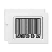 Barcode Daughter-In-Law invitations