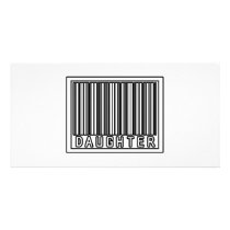 Barcode Daughter photo cards by Daughter_Shirts Barcode Daughter photo cards