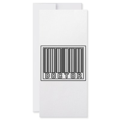 Barcode Doctor Personalized Rack Card by Doctor_Shirts