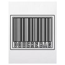 Barcode Douchebag Personalized Letterhead