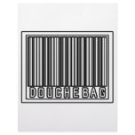 Barcode Douchebag Personalized Letterhead