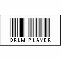 Barcode Drum Player photo sculptures by crazygoodstuff Barcode Drum Player photo sculptures