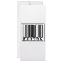 Barcode Editor rack cards by Editor_Shirts Barcode Editor rack cards