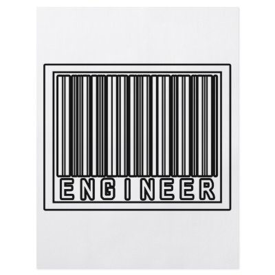 Barcode Engineer Custom Flyer by engineershirts