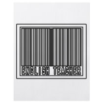 Barcode English Teacher flyers