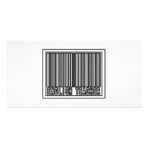Barcode English Teacher photo cards