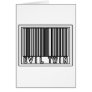 Barcode Evil Twin Greeting Card