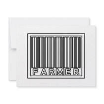 Barcode Farmer invitations by Farmer_Shirts Barcode Farmer invitations