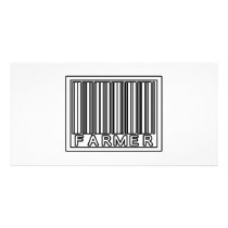 Barcode Farmer photo cards by Farmer_Shirts Barcode Farmer photo cards