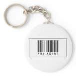Barcode FBI Agent Key Chain