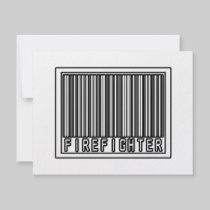 Barcode Firefighter Custom Invitations
