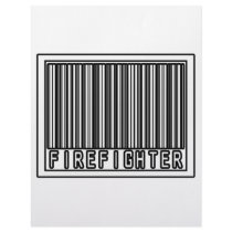 Barcode Firefighter letterhead by firefightershirts Barcode Firefighter letterhead