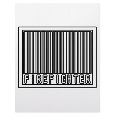 Barcode Firefighter Letterhead Design by firefightershirts
