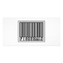 Barcode Fisherman photo cards by Fisherman_Shirts Barcode Fisherman photo cards