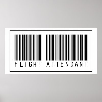 Barcode Flight Attendant Posters by crazygoodstuff