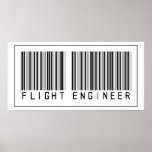 Barcode Flight Engineer Posters