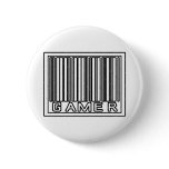 Barcode Gamer Pinback Buttons