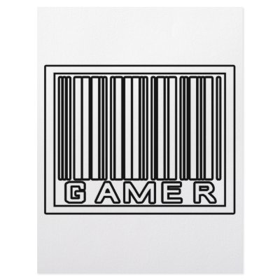 Barcode Gamer Letterhead by Gamer_Shirts_Gifts