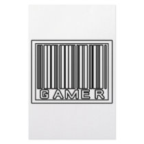 Barcode Gamer stationery by Gamer_Shirts_Gifts Barcode Gamer stationery