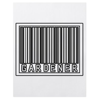 Barcode Gardener Custom Flyer by Gardening_Shirts