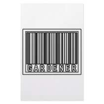 Barcode Gardener stationery