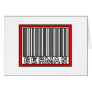 Barcode German Greeting Card