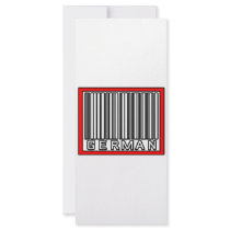 Barcode German rack cards