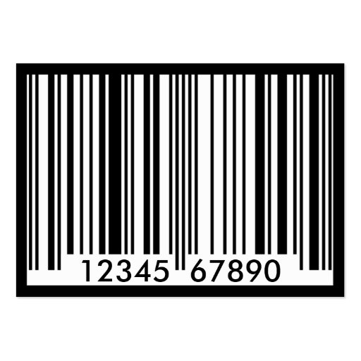 barcode girl : 2-sided : business card (back side)
