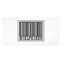 Barcode Girlfriend photo cards by Girlfriend_Shirts Barcode Girlfriend photo cards