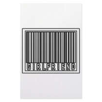 Barcode Girlfriend stationery by Girlfriend_Shirts Barcode Girlfriend stationery