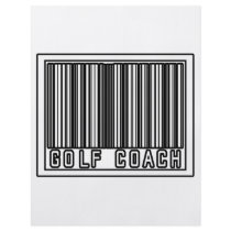 Barcode Golf Coach flyers by golfcoachshirts Barcode Golf Coach flyers