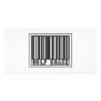 Barcode Golf Coach photo cards by golfcoachshirts Barcode Golf Coach photo cards