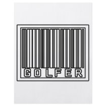 Barcode Golfer flyers by Golfer_Shirts Barcode Golfer flyers