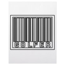 Barcode Golfer letterhead by Golfer_Shirts Barcode Golfer letterhead
