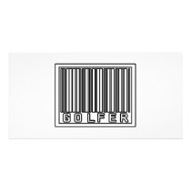Barcode Golfer photo cards