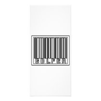 Barcode Golfer rack cards by Golfer_Shirts Barcode Golfer rack cards